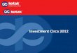 Investing Circa 2012
