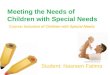 Meeting the needs of children with special needs