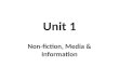 Unit 1 OCR GCSE English Introduction