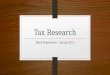 Certification workshop    tax research