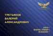 Презентация - бизнес-тренер Третьяков Валерий Александрович