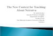 New context for teaching