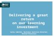 Delivering a great return on Learning Investment