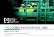The Global Status of CCS 2012 - Brad Page (Japanese translation)