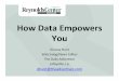 How Data Empowers You by Dianna Hunt
