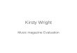 Kirsty Wright Music Magazine Evaluation