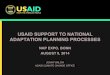 John Furlow, USAID support for adaptation planning