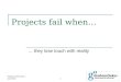 Projects fail when they lose touch with reality   apm - jan 2013