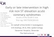 ELISA 3: estrategia invasiva precoz vs tardía en pacientes sin supra desnivel del ST de alto riesgo