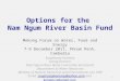 Options for the Nam Ngum River Basin Fund