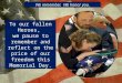 Memorial Day: We Remember.  We Honor You