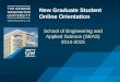 GW SEAS New Graduate Student Online Orientation