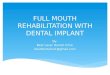 Full mouth rehabilitation with dental implant in INDIA
