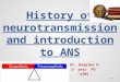 History of neurotransmission and introduction to ans