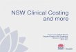 Alfa D'amato, NSW ABF Taskforce - NSW Clinical Costing and more