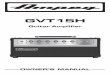 Ampeg GVT15H Class A Elektro Gitar Amfi Kafası manual kullanim klavuzu