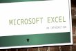 Microsoft Excel introduction