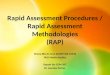 Rapid Assessment Procedures - Report by Cindy Cruz (Cabrera)
