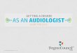 Getting a Degree as an Audiologist: a Guide for 2014