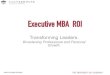 Corporate and Student ROI for UA Culverhouse EMBA Program
