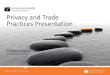 MDCC: Privacy and trade practices - 29 October 2014