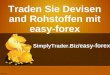 Traden Sie Devisen and Rohstoffen mit easy-forex bei SimplyTrader.Biz/easy-forex