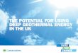 The potential of deep geothermal energy