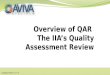 Overview of QAR - The IIA’s Quality Assessment Review