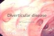 Colonic diverticulosis neo