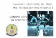 Seminar report on robotics (line follower) ppt