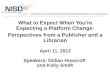 NISO Webinar: What to Expect When You're Expecting a Platform Change: Perspectives from a Publisher and a Librarian