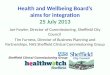 Health and Wellbeing Board's Plans for Integration