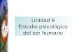 Unidad 9: Estudio psicológico del ser humano
