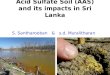 Acid soil and impacts in sri lanka