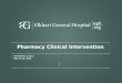Final report   pharmacy clinical intervention