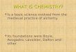 the basics of chemistry