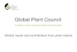 Wilhelm Gruissem - Global Plant Council: A coalition of plant and crop societies across the globe, Global needs and contributions from plant science