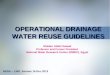 OPERATIONAL DRAINAGE WATER REUSE GUIDELINES