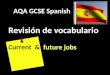 GCSE Spanish - current  and future jobs revision