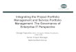 Integrating PPM with Service Portfolio Management: The GEIT Perspective