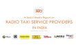 Radio taxi service providers in india