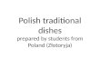 Polish traditional dishes