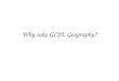 Why Take Gcse Geography