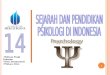 Sejarah dan Pendidikan Psikologi di Indonesia