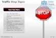 Traffic highway roadway stop signs detour powerpoint presentation slides