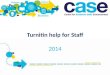 Turnitin help for staff
