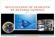 Desalination Of Seawater By Ro System