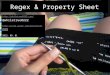 Regex & property sheet