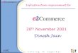 Infrastructure Requirements for e2Commerce