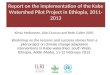 Report on the implementation of the Kabe Watershed Pilot Project in Ethiopia, 2011-2013
